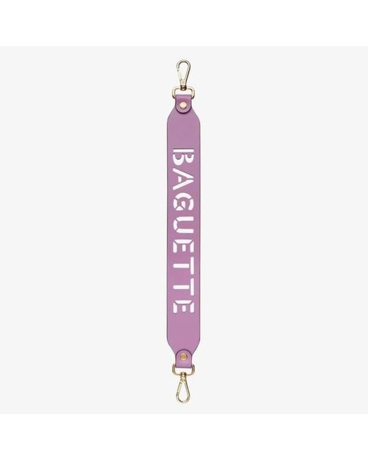 Fendi Purple Strap You- Leather Mini Shoulder Strap