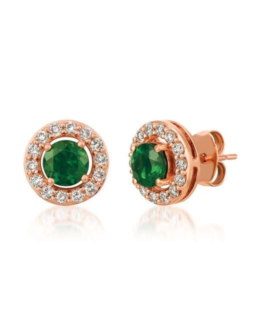 Le Vian Pink Ladies Pistachio Diopside Earrings Set