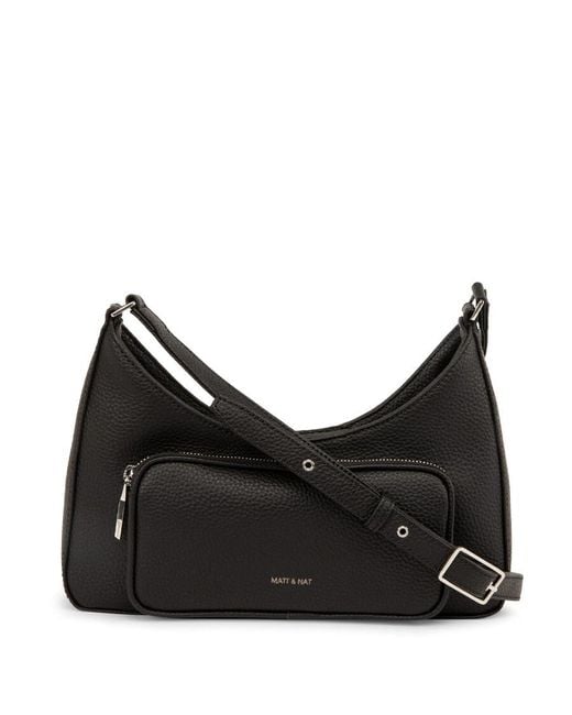Matt & Nat Black Palm Vegan Crossbody Bag