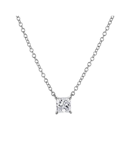 Brilliant Diamond Metallic 14Kt 0.55 Carat Lab Grown Diamond Necklace For