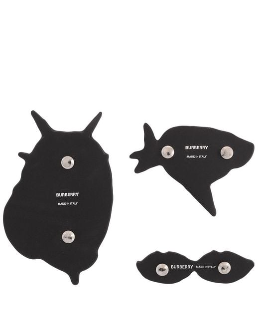 Burberry Multicolor Scribble Brooch Set for men