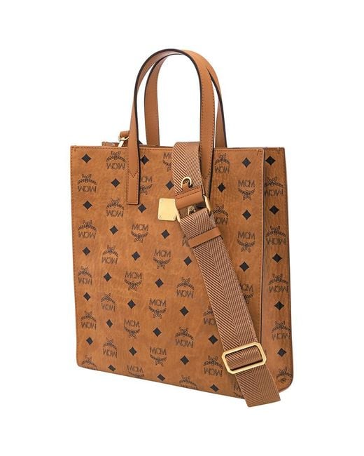 MCM Brown Ladies Fortuna Visetos Tote