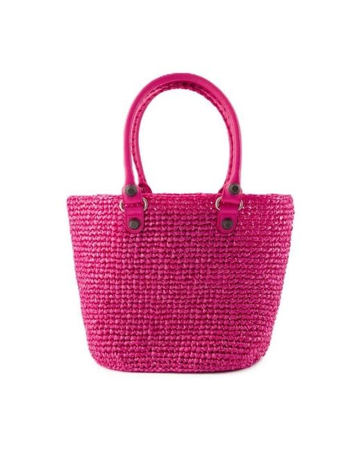 Balenciaga Pink Le Cagole Panier M Shoulder Bag