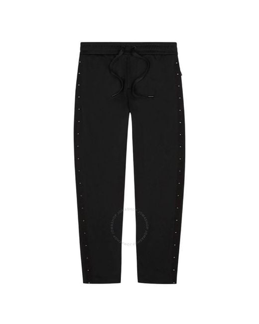 Moncler Black Studded Drawstring Sweatpants for men