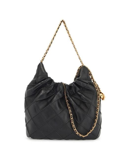 Tory Burch Black Fleming Mini Shoulder Bag