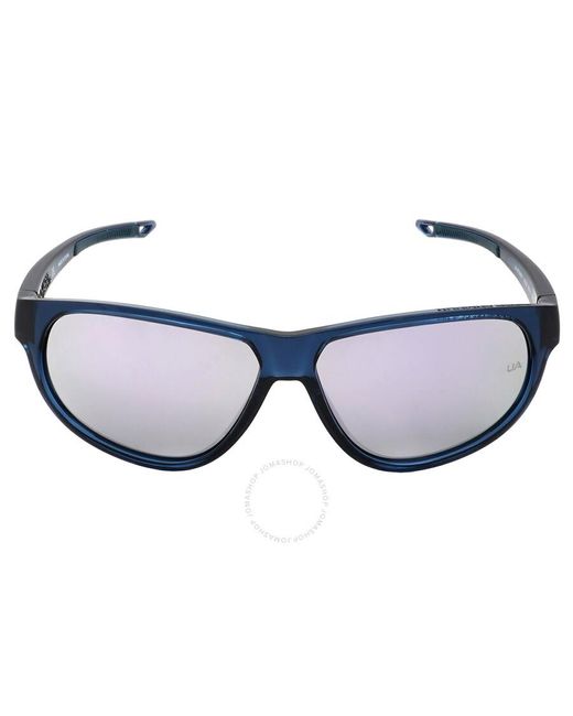Under Armour Blue Silver Multilayer Oval Sunglasses