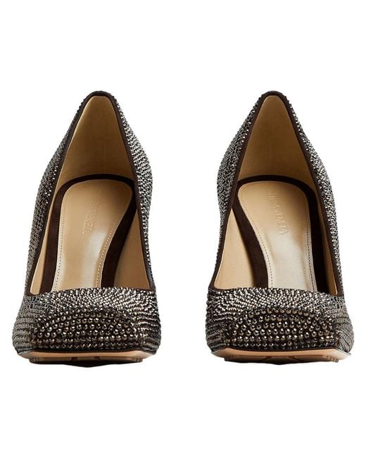 Bottega Veneta Brown 100Mm Tower Pumps