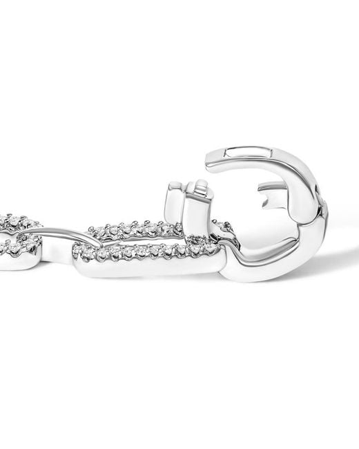 Haus of Brilliance Metallic 14K 1.00 Cttw Paperclip Link Bracelet