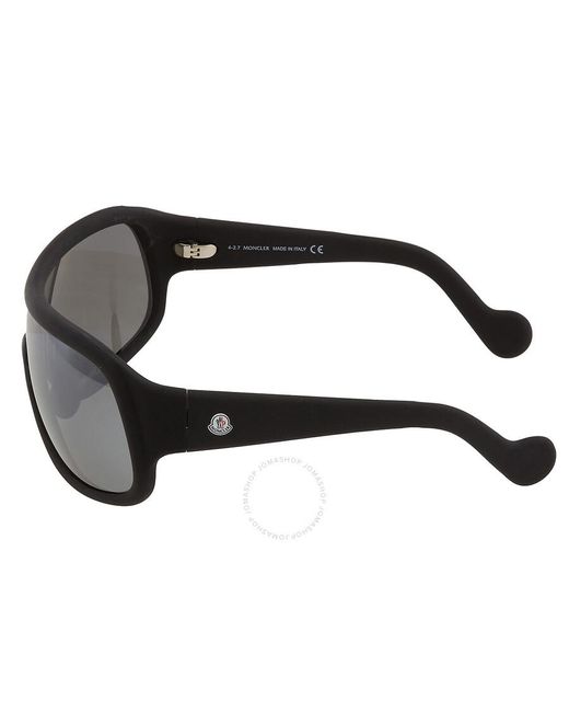Moncler Gray Shield Sunglasses Ml0048 02c 00 for men