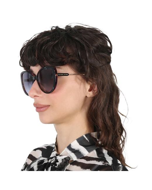 Marc Jacobs Black Grey Gradient Butterfly Sunglasses Marc 578/s 0807/9o 56