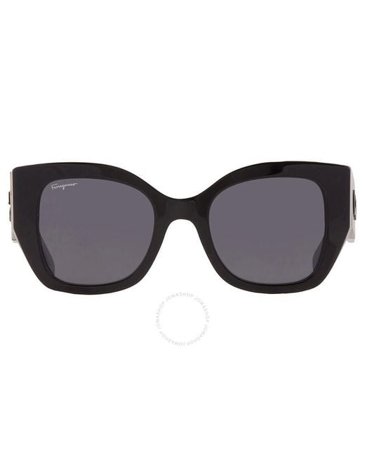 Ferragamo Black Grey Butterfly Sunglasses Sf1045s 001 51
