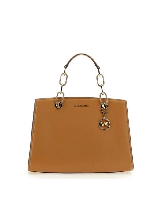 Michael Kors Brown Medium Cynthia Leather Satchel