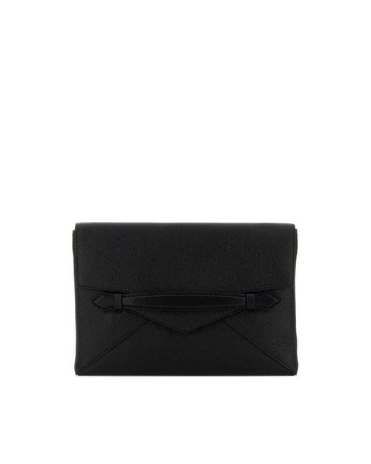 Montblanc Black Leather Clutch 000 for men