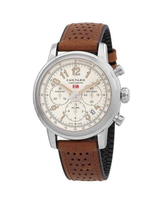 Chopard White Mille Miglia Gt Xl Chronograph Automatic Watch  3033 for men