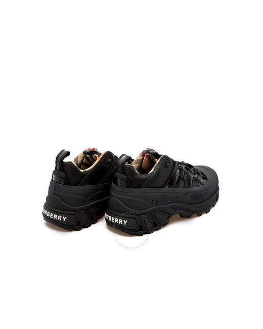 Burberry Black Arthur Nylon Panelled Low-top Sneakers for men