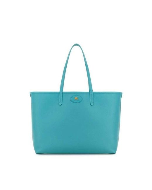 Burberry Leather Reversibile Bag Armourblue Borse A Mano