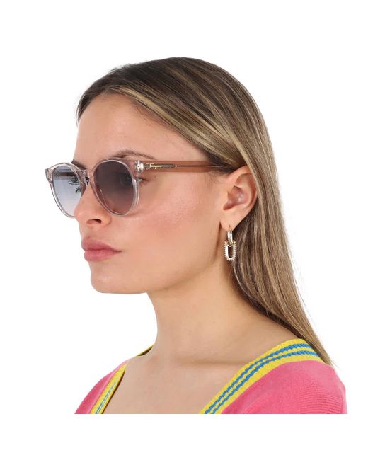 Ferragamo Metallic Gradient Teacup Sunglasses Sf1068s 260 52