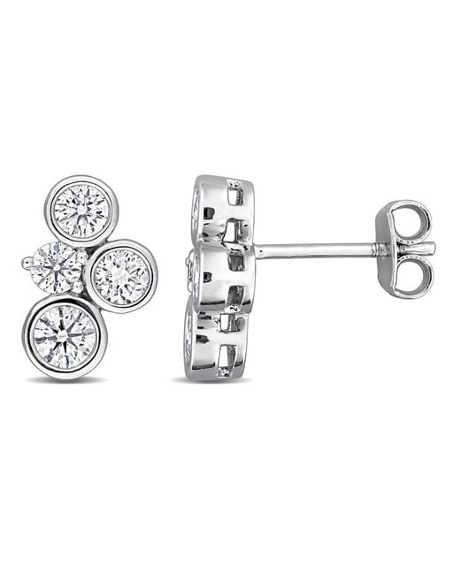 Created Forever Metallic 1 Ct Lab Grown Diamond Tw Fashion Post Earrings