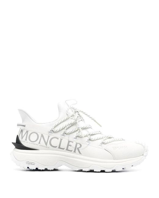 Moncler White Trailgrip Lite2 Lace-Up Sneakers for men