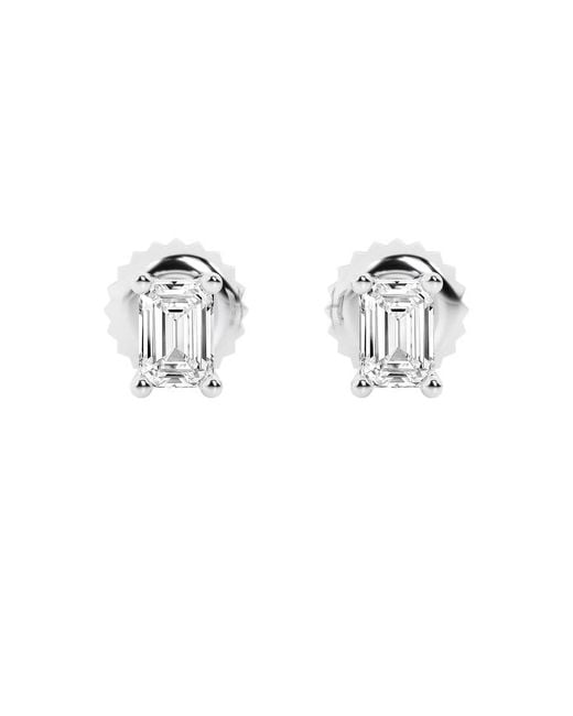 Brilliant Diamond Metallic 14Kt 2.00 Carat Lab Grown Diamond Stud Earrings For