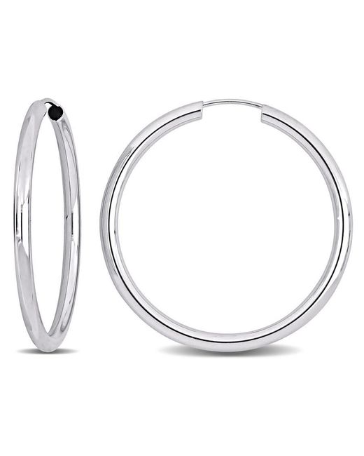 Amour Metallic 30Mm Hoop Earrings