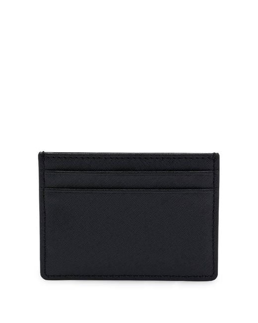 Boss Black Embossed Logo Leather Card Case for men