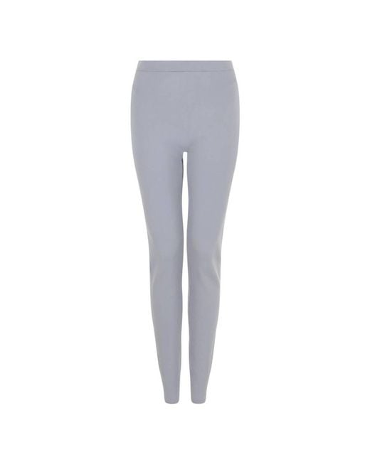 Ferragamo Gray Viscose Stretch Leggings