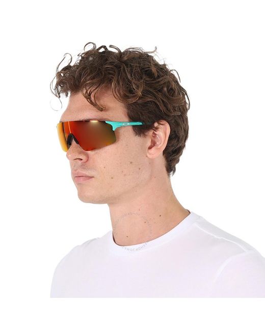 Oakley Orange Evzero Blades Prizm Mirrored Shield Sunglasses Oo9454 945420 138 for men