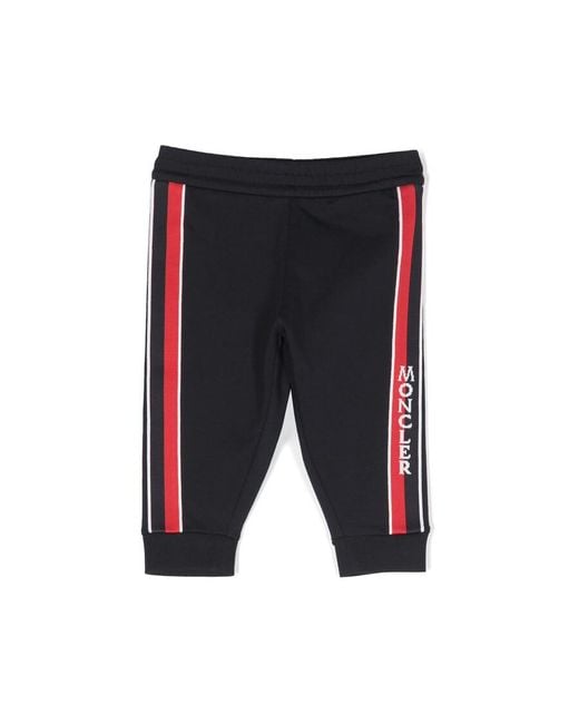 Moncler Blue Side-Stripe Track Pants for men
