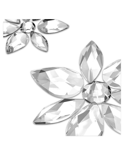 Swarovski Metallic Gema Mixed Cuts Set Of 3 Flower Body Jewel
