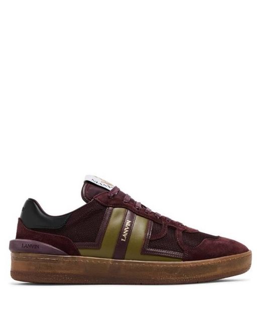 Lanvin Brown Clay Mesh Low-Top Sneakers, Brand Size 41 Us for men