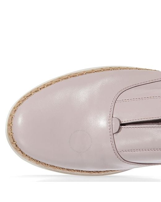 Tod's Brown S Espadrilles Leather Slip On Shoes Glove