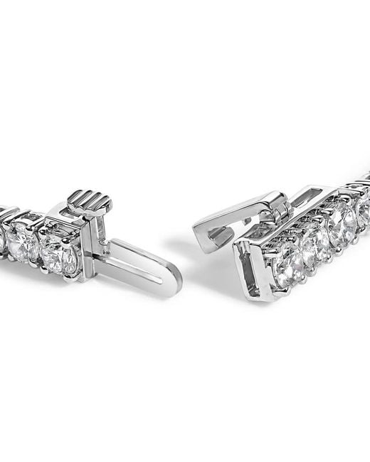 Haus of Brilliance Metallic Igi Certified 14K 6.0 Cttw Lab Grown Diamond Tennis Bracelet