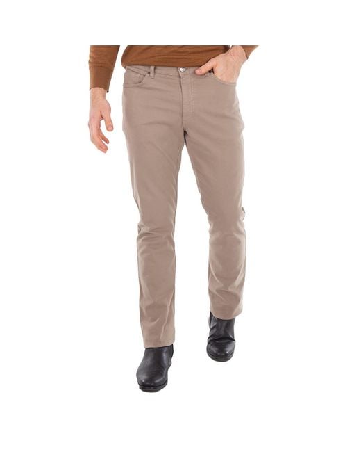 Zegna Natural Ermenegildo Roccia Stretch-Cotton Denim Jeans for men
