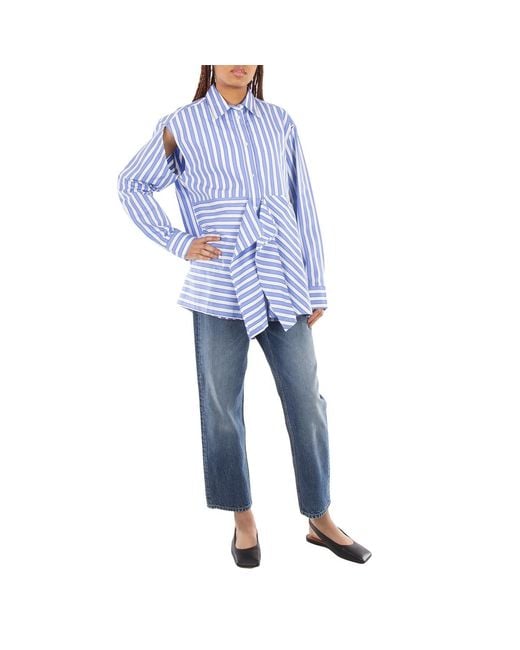 J.W. Anderson Blue Jw Anderson Cropped Straight-Leg Jeans
