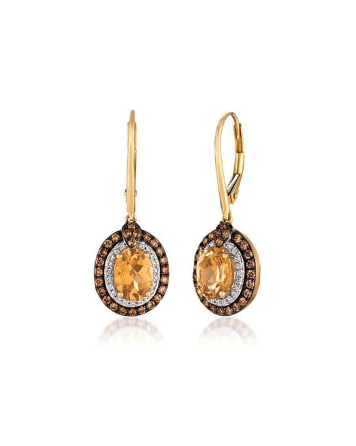 Le Vian Metallic Ladies Semi Precious Fashion Earrings