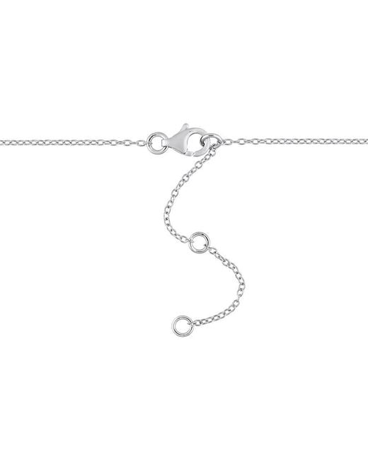 Amour Metallic 2 1/4 Ct Dew Created Moissanite Yard Necklace