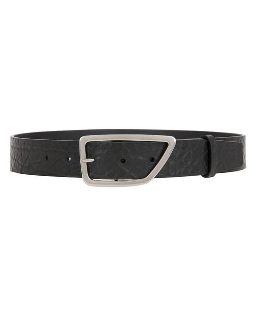Burberry Black Shield Pin Buckle Leather Belt for men