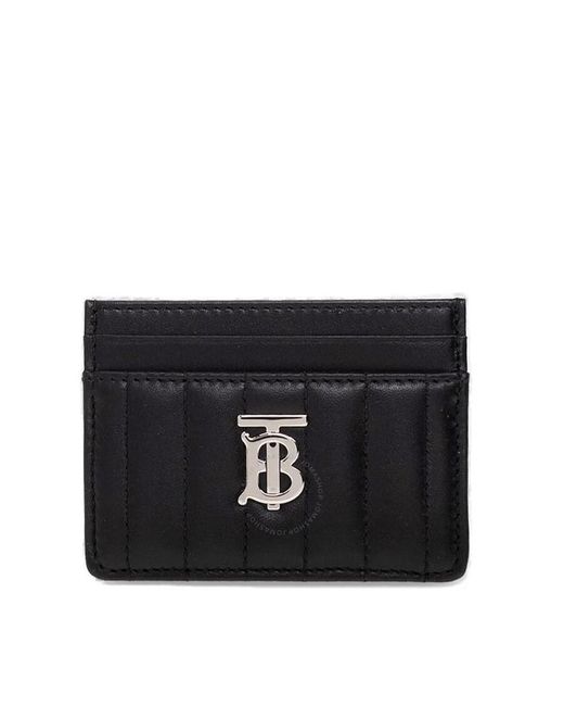 Burberry Black Quilted Leather Lola Tb Card Case