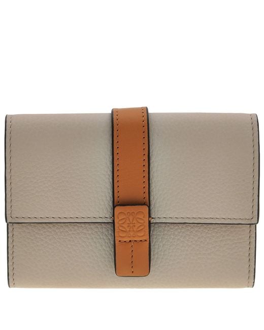 Loewe Natural Grained Calfskin Small Vertical Wallet