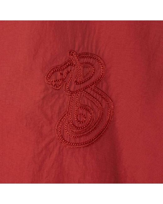 Burberry Red Anorak Ekd Hooded Jacket for men