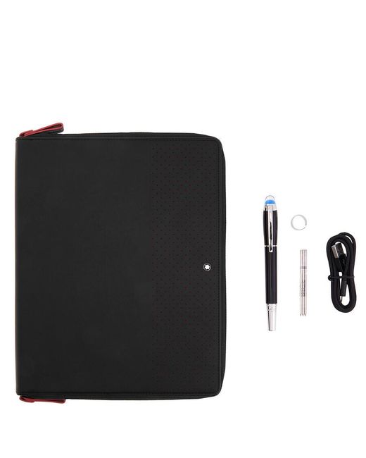Montblanc Black Augmented Paper Urban Racing Spirit Journal And Pen