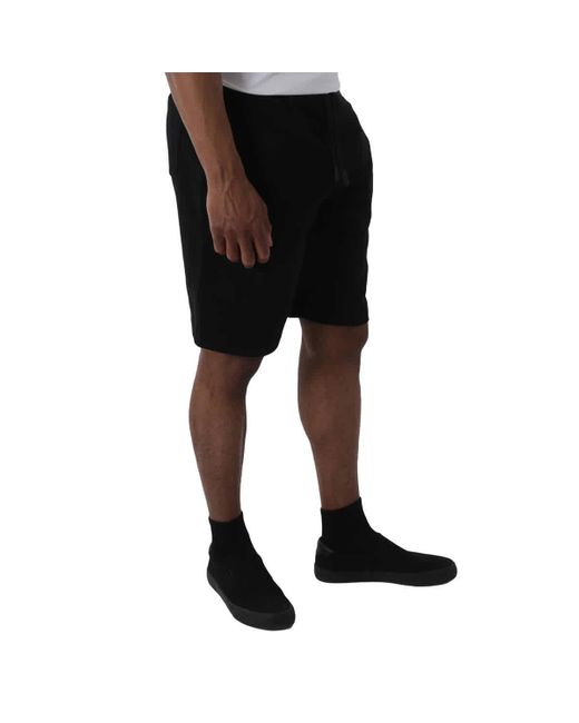 Burberry Black Pride Badge Drawstring Shorts for men