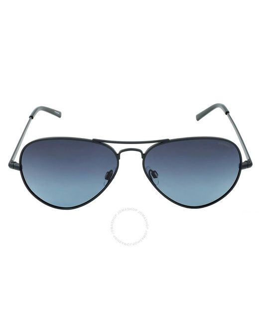 Polaroid Blue Polarized Gradient Pilot Sunglasses Pld 1017/s 0003/wj