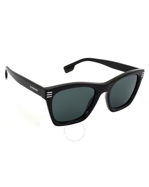 Burberry Black Cooper Dark Grey Square Sunglasses Be4348 300187 for men