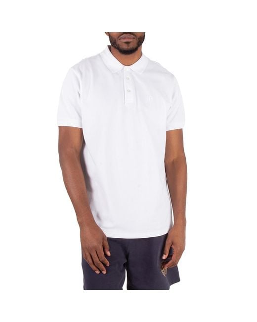 Bally White Short-Sleeved Cotton Polo Shirt, Size Xx-Large for men