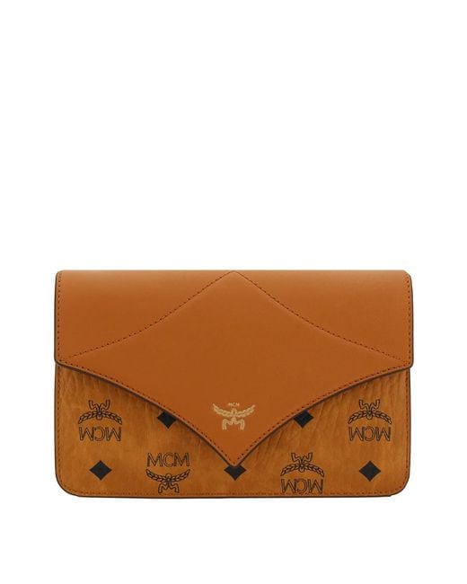 MCM Brown Diamond Shoulder Bag