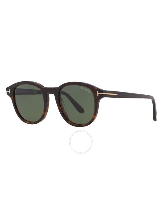 Tom Ford Green Jameson Square Sunglasses Ft0752 52n 50 for men
