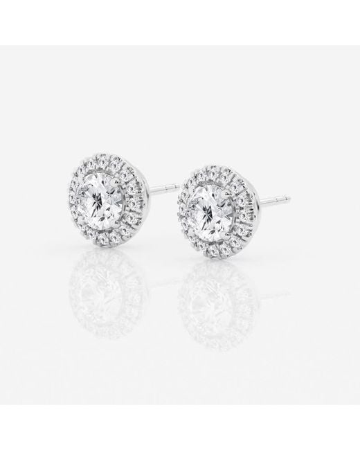 Brilliant Diamond White 14Kt 1.80 Carat Lab Grown Diamond Stud Earrings For for men