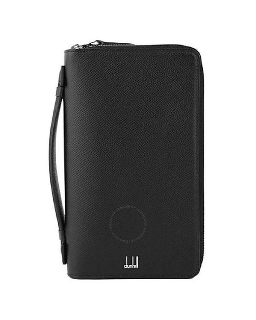 Dunhill Black Cadogan Leather Organiser Wallet for men